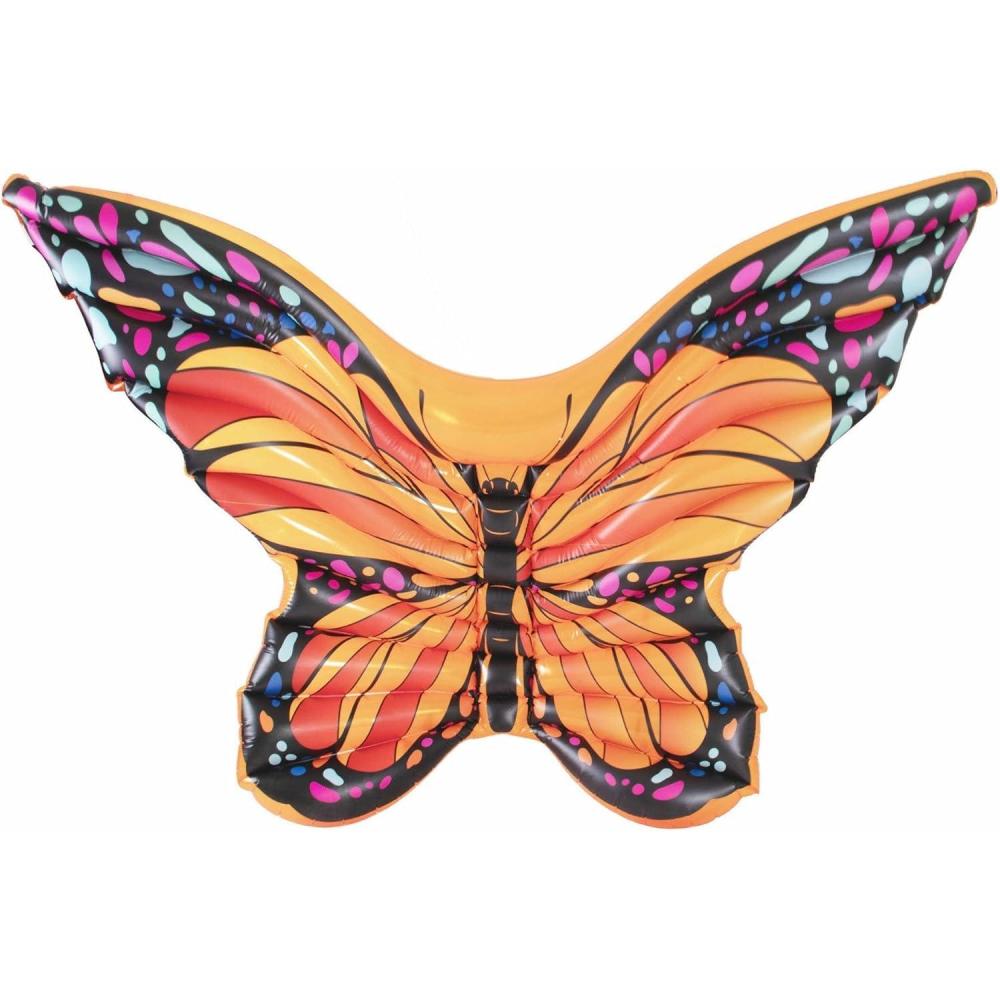 imageIn The Swim Butterfly Inflatable Pool Float  Stunning Butterfly Print Perfect for Lounging Floating ampamp Pool Parties