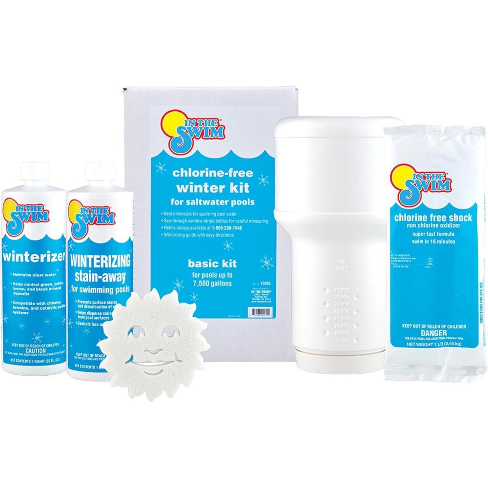 imageIn The Swim Saltwater Pool Closing Kit  Winterizing Chemicals for Above Ground and InGround Saltwater Pools  Up to 7500 GallonsBasic