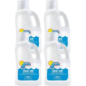 In The Swim – Clear Aid Pool Water Clarifier – Simplifies Pool Maintenance & Restores Clarity – 2 Liter – 2 Pack(4-Pack (2 Liter))