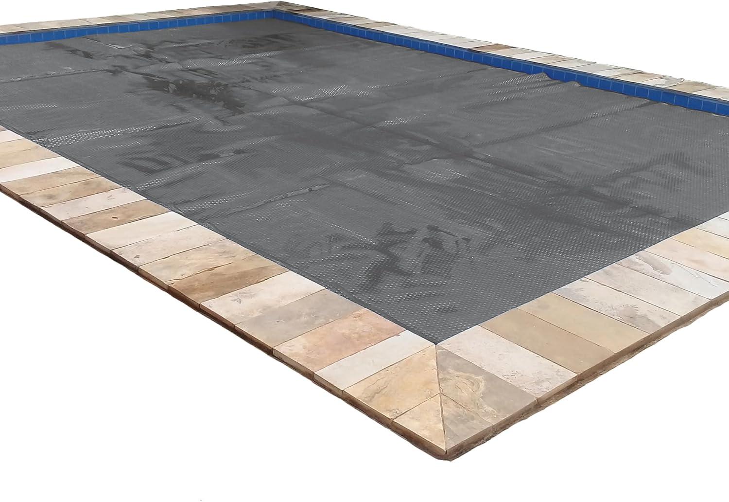 imageIn The Swim 12 x 20 Standard Blue Rectangle Solar Pool Cover 8 Mil for Solar Heating Above Ground Pools and Inground Pools16 x 24