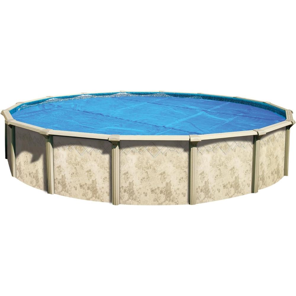 imageIn The Swim 12 Standard Blue Round Solar Pool Cover 8 Mil for Solar Heating Above Ground Pools and Inground Pools28 ft