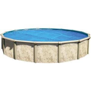 In The Swim 12′ Standard Blue Round Solar Pool Cover 8 Mil for Solar Heating Above Ground Pools and Inground Pools(28 ft)