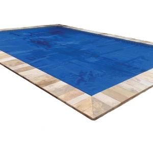 In The Swim 12′ x 20′ Standard Blue Rectangle Solar Pool Cover 8 Mil for Solar Heating Above Ground Pools and Inground Pools(12 x 20)