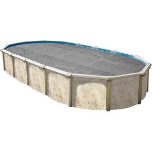 In The Swim 15′ x 30′ Premium Blue Oval Solar Pool Cover 12 Mil for Solar Heating Above Ground Pools and Inground Pools(21 x 41)