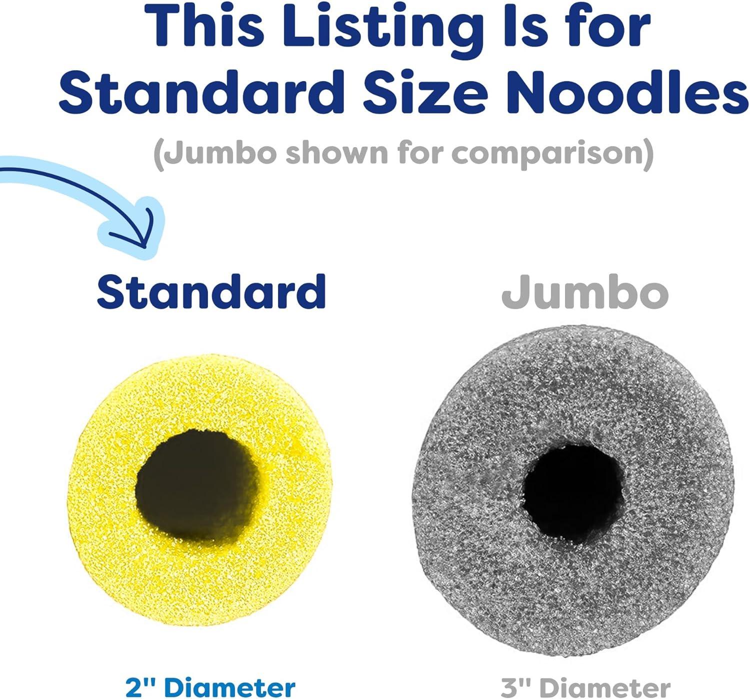 imageIn The Swim 20Pack 3Inch Diameter Jumbo Pool Noodles Soft Large Foam Noodles for Extra Buoyancy Floating Training Device Exercise Aid Pool Toy 50 Inches Long 3 Shades of BlueAssorted