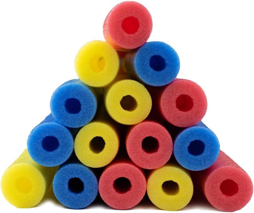 imageIn The Swim 20Pack 3Inch Diameter Jumbo Pool Noodles Soft Large Foam Noodles for Extra Buoyancy Floating Training Device Exercise Aid Pool Toy 50 Inches Long 3 Shades of BlueAssorted