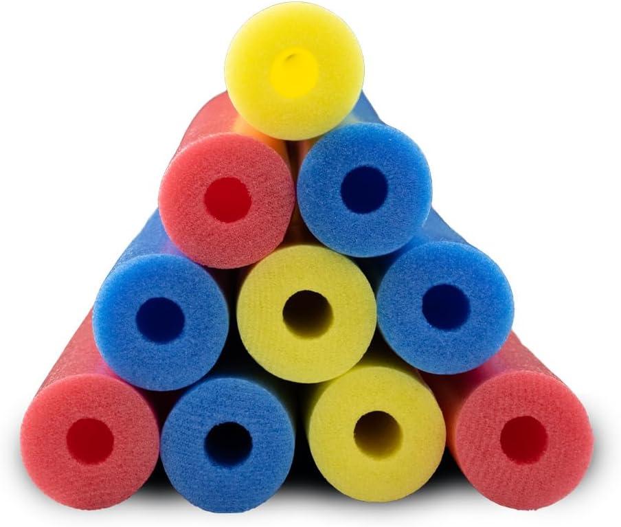 imageIn The Swim 20Pack 3Inch Diameter Jumbo Pool Noodles Soft Large Foam Noodles for Extra Buoyancy Floating Training Device Exercise Aid Pool Toy 50 Inches Long 3 Shades of BlueAssorted