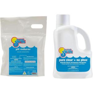 In The Swim Pool Chemistry Balance Kit – 5Lb pH Reducer + 3L Pure Clear No Phos – Controls pH, Removes Phosphates & Keeps Water Crystal Clear(pH + Pure Clear)