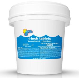 In The Swim Chlorine and Alkalinity Bundle for Swimming Pools – Includes 4 Pound Bucket of 1 Inch Chlorine Tablets and 5 Bag of Alkalinity Increaser(Chlorine Only)