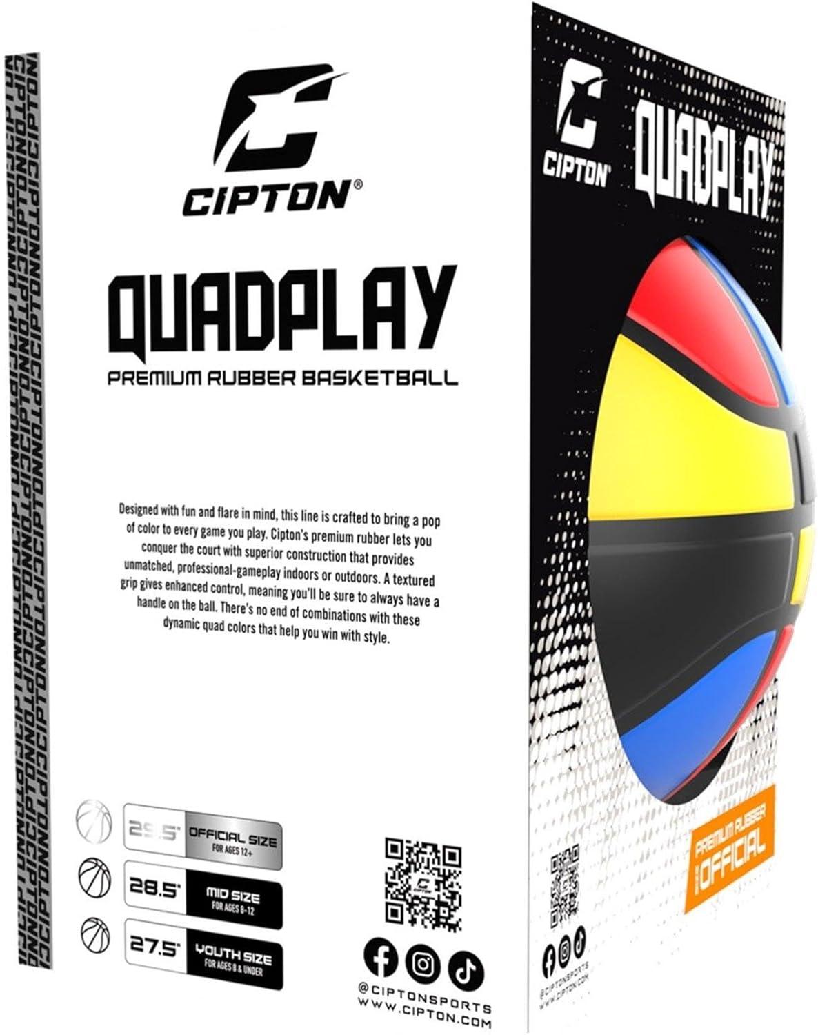 image:imageIn The Swim Cipton QUADPLAY Premium Rubber Basketball CPBB306BYRLSP