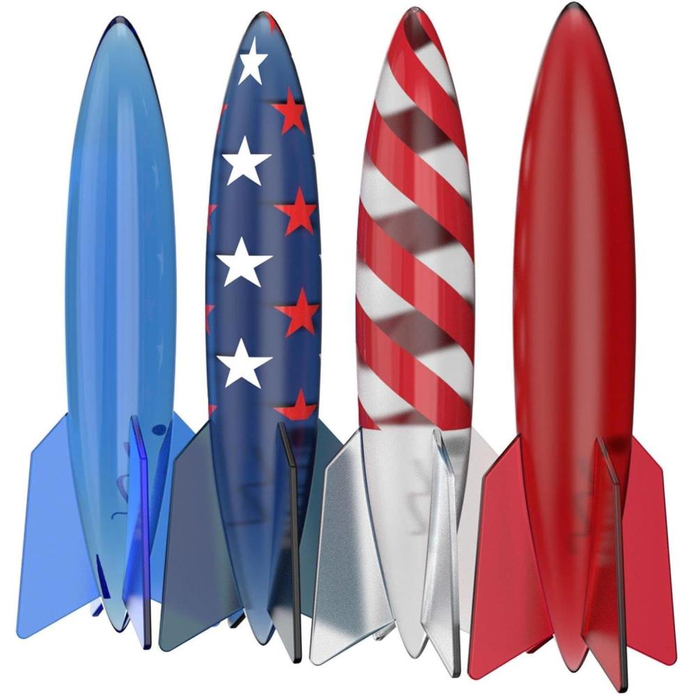 image:imageIn The Swim Cipton Summer Rush Americana LED Torpedo Diver 4pack LSPLUTD105RWB