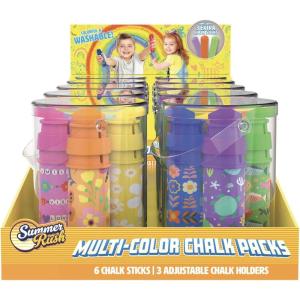 In The Swim Cipton Summer Rush 3-pc Icons Chalk Fun Packs + 3 extra chalk sticks LPCH25PDQ