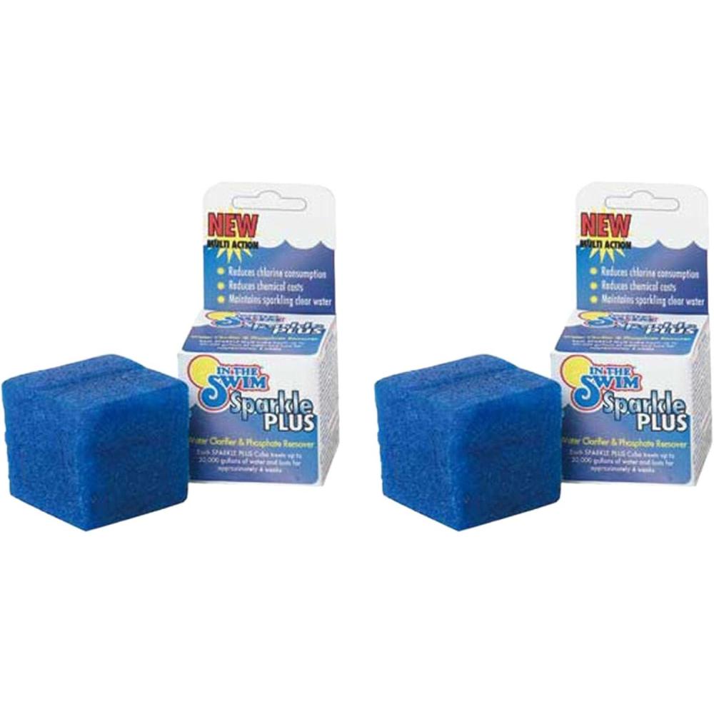 image:imageIn The Swim Sparkle Plus Pool Clarifier Cube Clear Cloudy Pool Water Fast Safe for Saltwater amp Chlorine Pools 6 Ounce 2 Pack2Pack