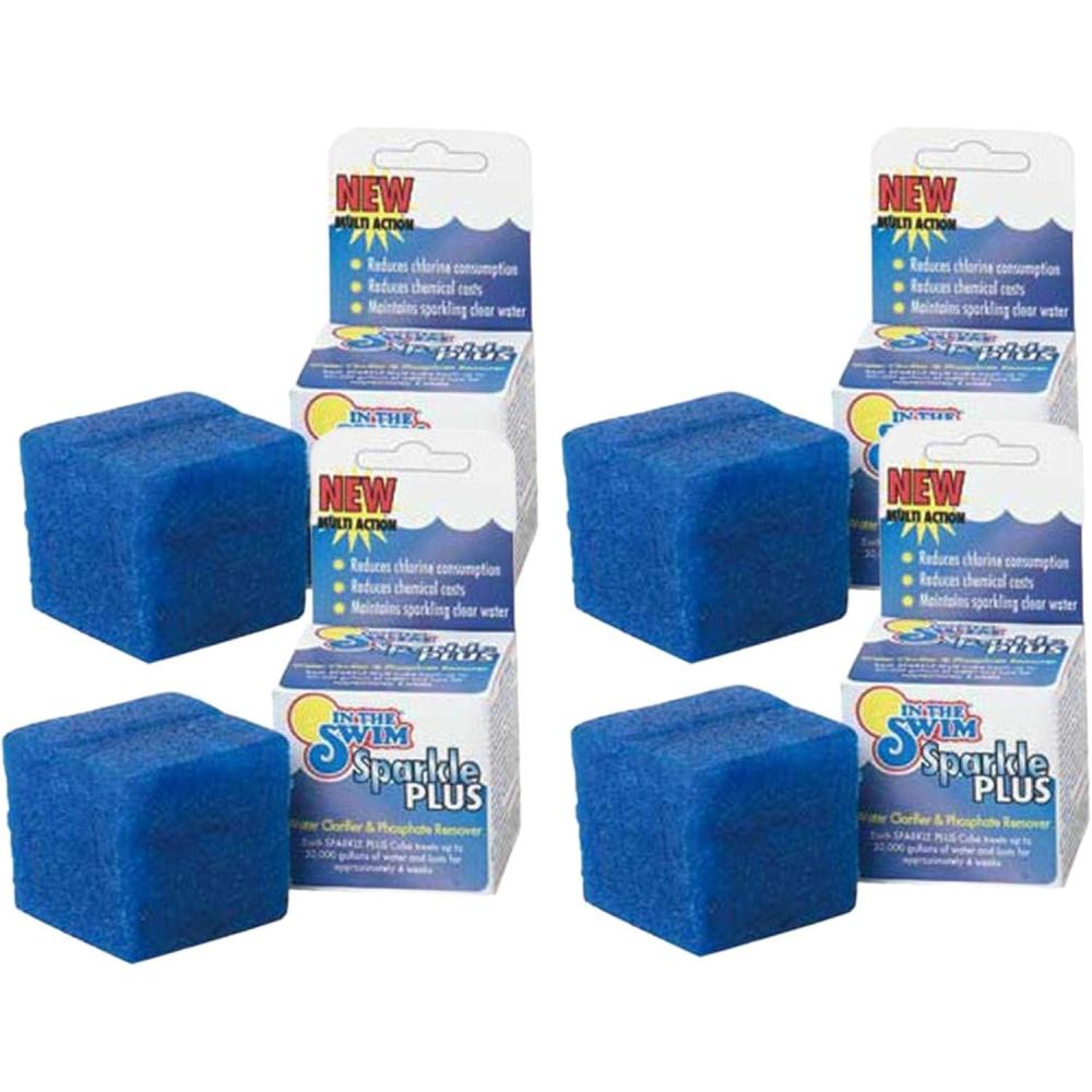 image:imageIn The Swim Sparkle Plus Pool Clarifier Cube Clear Cloudy Pool Water Fast Safe for Saltwater amp Chlorine Pools 6 Ounce 2 Pack4Pack