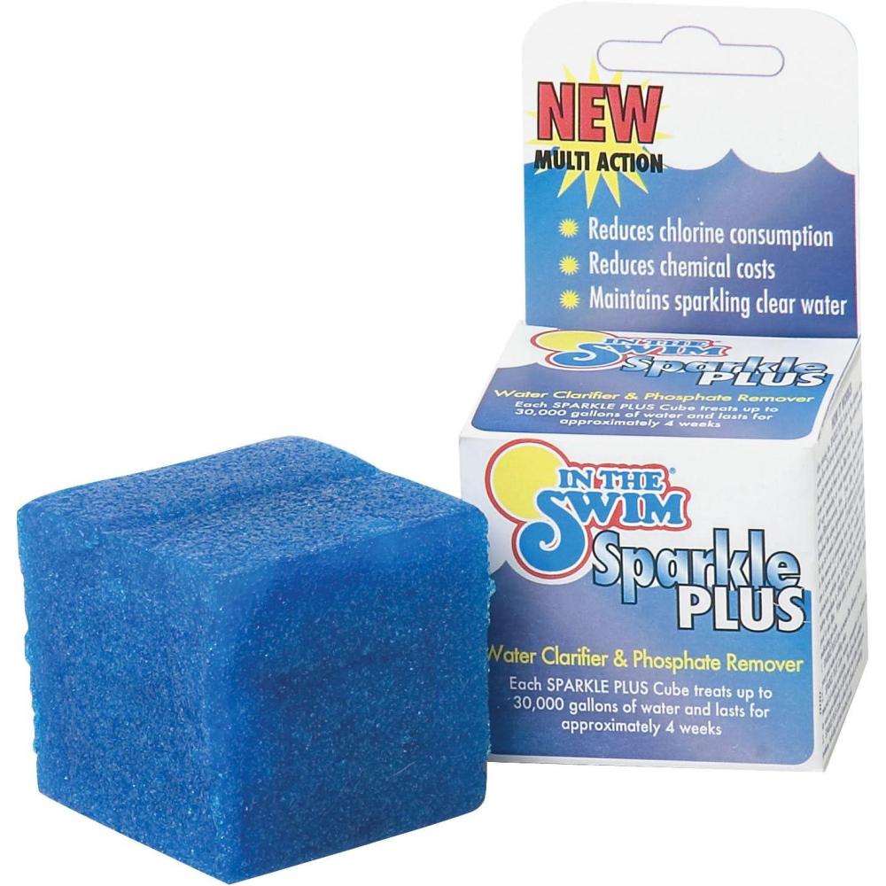 image:imageIn The Swim Sparkle Plus Pool Clarifier Cube Clear Cloudy Pool Water Fast Safe for Saltwater amp Chlorine Pools 6 Ounce 2 PackSingle