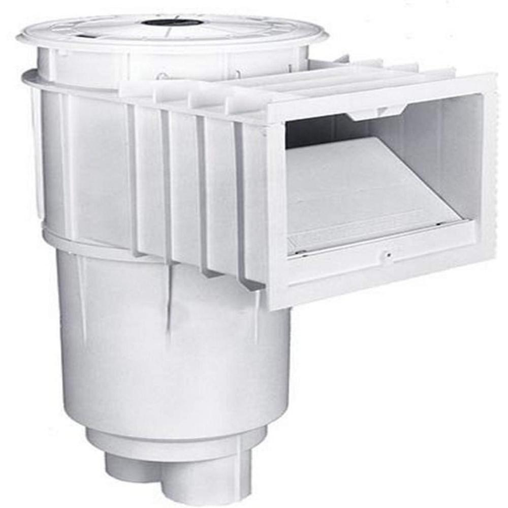 image:imageStaRite 086506404 U3 SwimQuip Inground Skimmer for Concrete Pools 2 Inch Slip with 1 12 Inch Slip Reducers Grey w Grey Lid amp Frame without Float