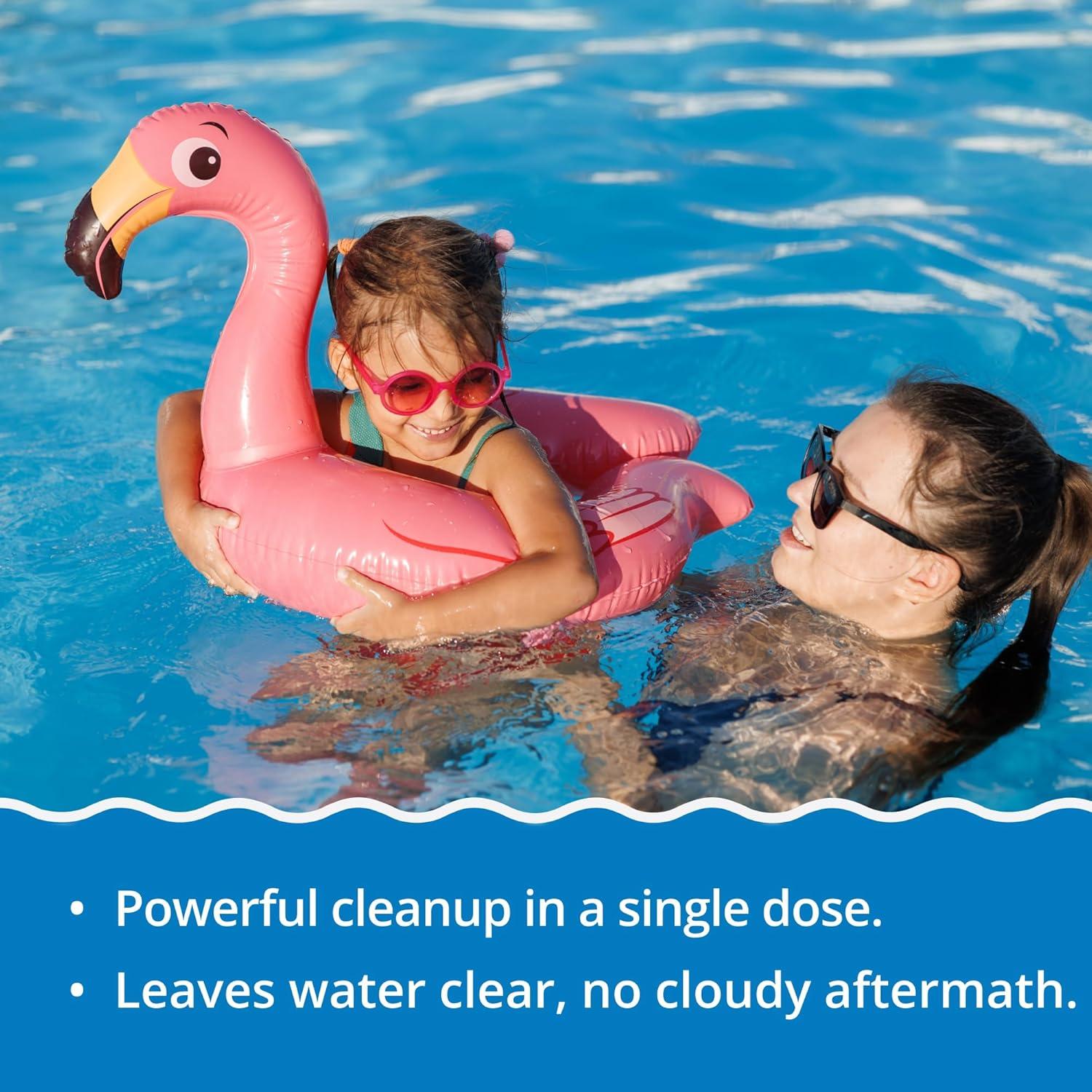 image:imageIn The Swim Yellow Algae Treatment Kit 2 Lb Quick Clear Yellow 6 x 1 Lb Cal Hypo Pool Shock 2Step Solution for Mustard Algae Removal and CrystalClear WaterQCY 12 x 1 CH Bundle