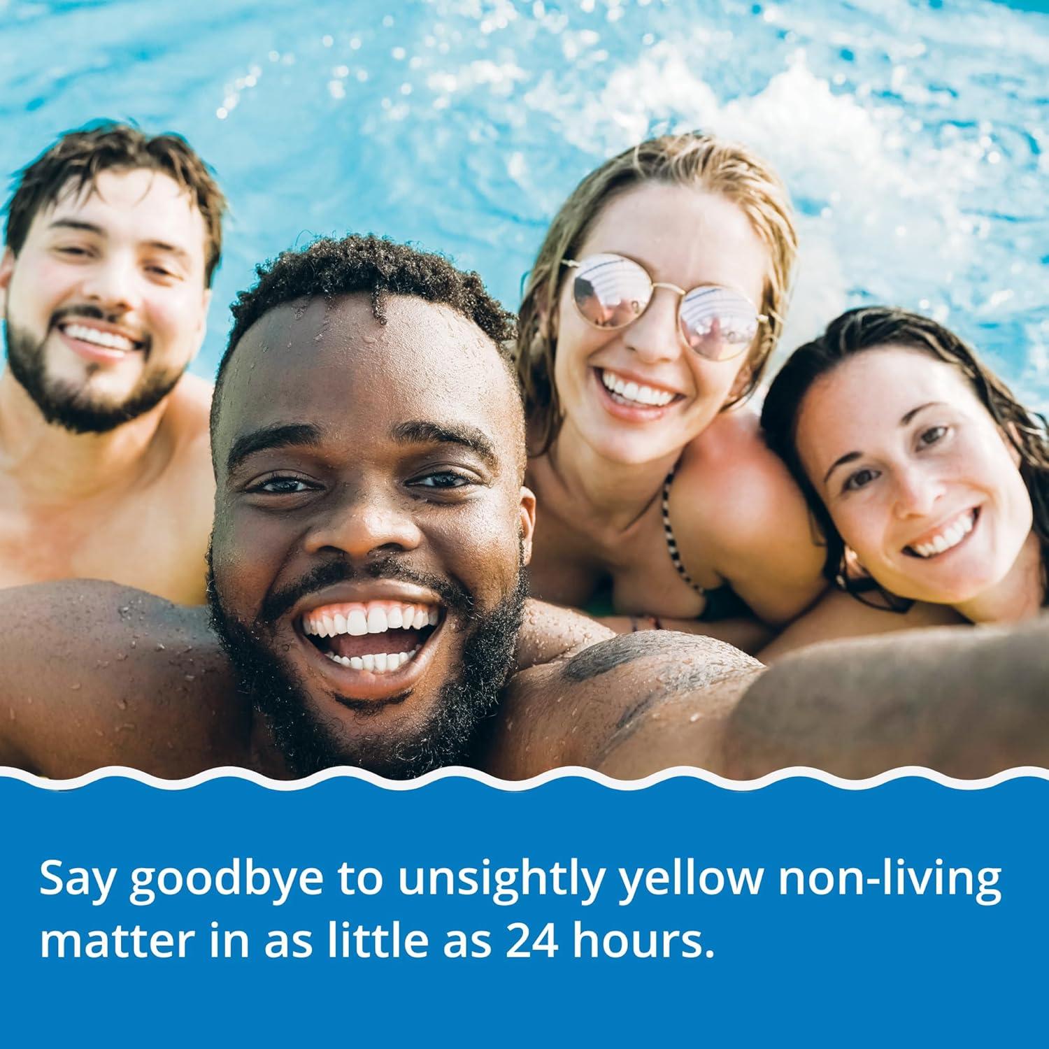 image:imageIn The Swim Yellow Algae Treatment Kit 2 Lb Quick Clear Yellow 6 x 1 Lb Cal Hypo Pool Shock 2Step Solution for Mustard Algae Removal and CrystalClear WaterQCY 6 x 1 CH Bundle