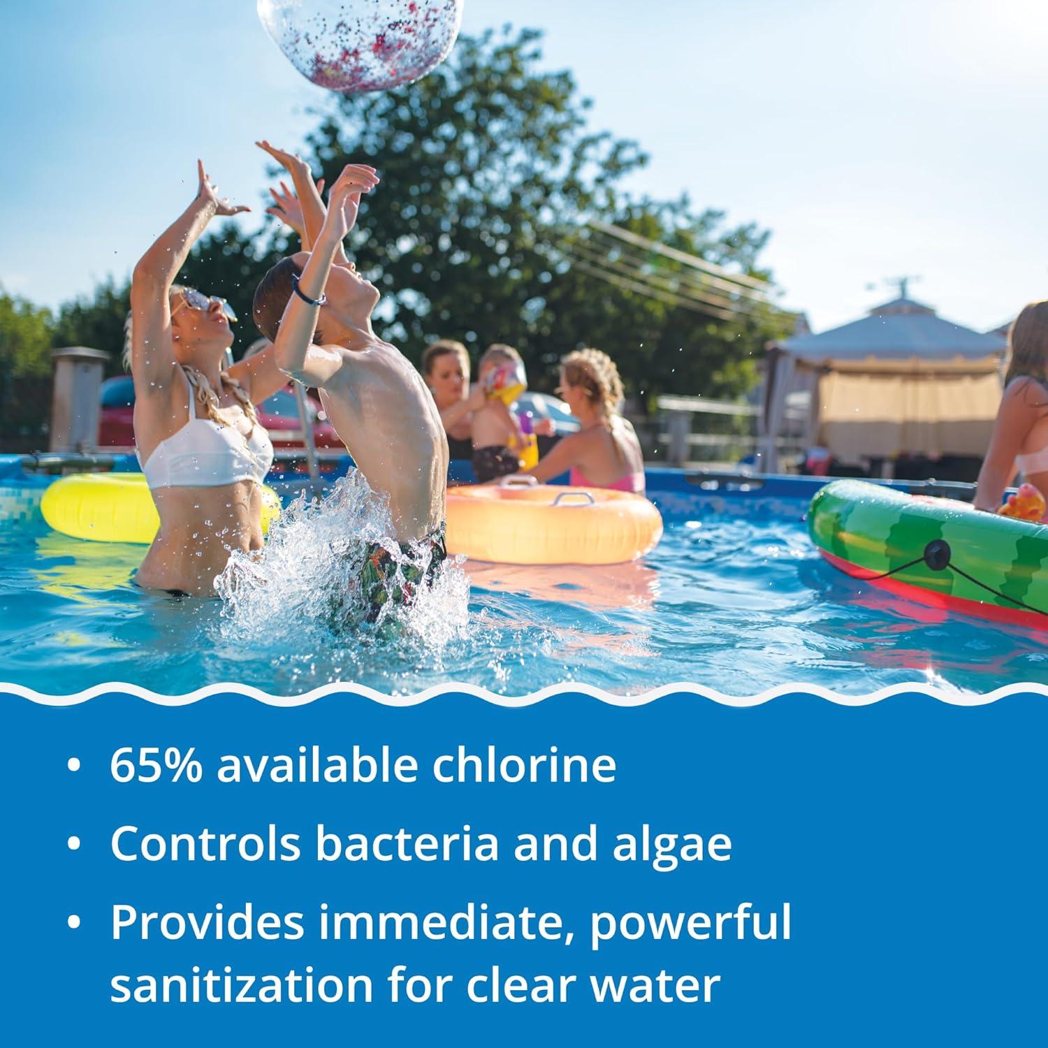 image:imageIn The Swim Yellow Algae Treatment Kit 2 Lb Quick Clear Yellow 6 x 1 Lb Cal Hypo Pool Shock 2Step Solution for Mustard Algae Removal and CrystalClear WaterQCY 6 x 1 CH Bundle