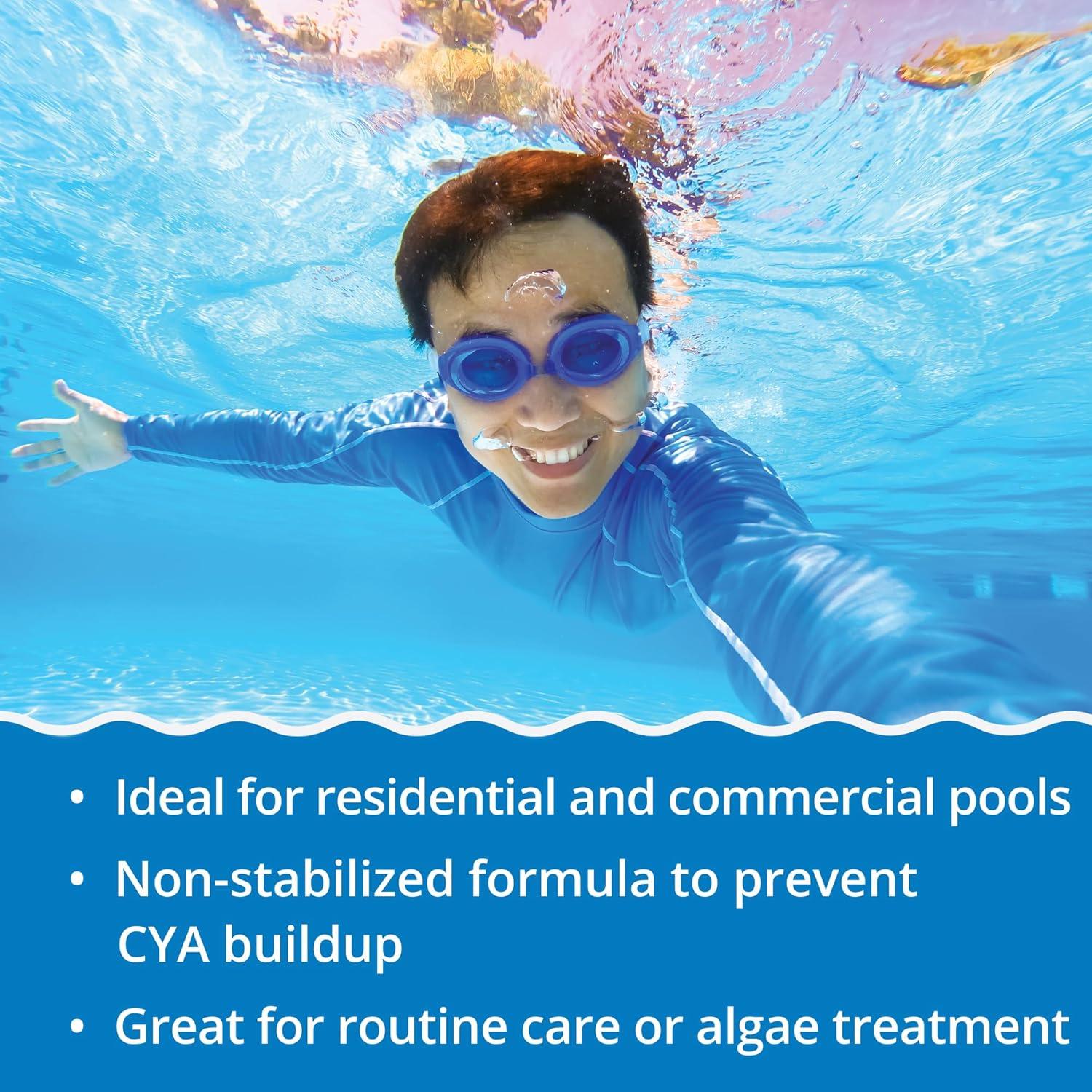 image:imageIn The Swim Yellow Algae Treatment Kit 2 Lb Quick Clear Yellow 6 x 1 Lb Cal Hypo Pool Shock 2Step Solution for Mustard Algae Removal and CrystalClear WaterQCY 12 x 1 CH Bundle