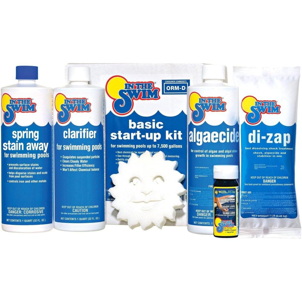 image:imageIn The Swim Deluxe Saltwater Pool Opening Kit Bundle Start Salt Pools Right amp Reduce Early Season Cell Wear Pools Up to 15000 GallonsKit Only