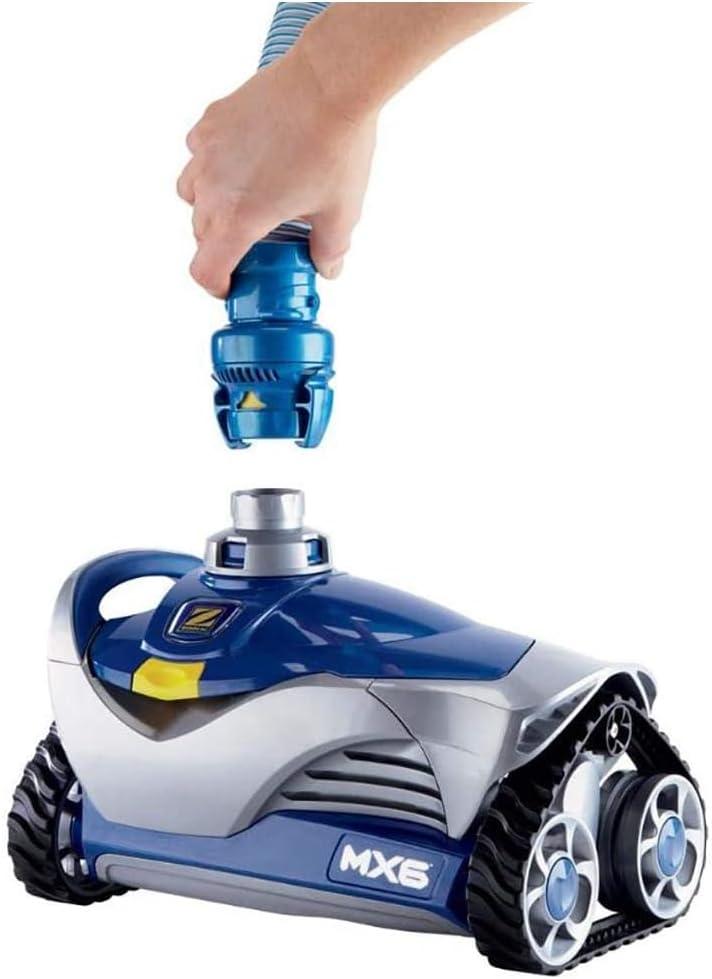 image:imageZodiac MX6 SuctionSide InGround Pool Cleaner with Zodiac Cyclonic Leaf Canister Cyclonic Suction and XTrax for Extreme Maneuverability