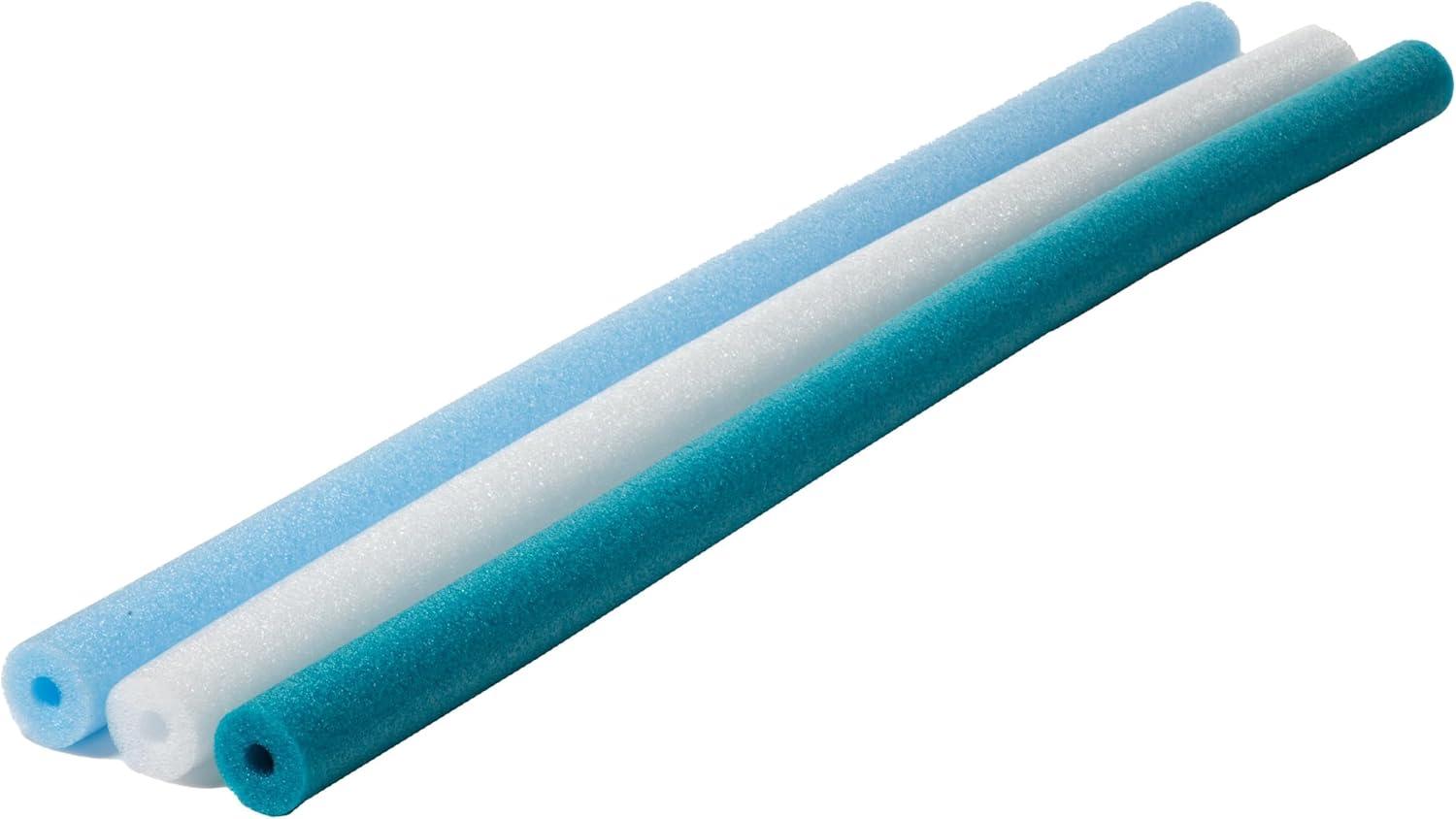 image:imageIn The Swim Pool Noodles Soft Large Foam Noodles for Extra Buoyancy Floating Training Device Exercise Aid Pool Toy 7 Color Patterns 20 and 40 PacksBlue